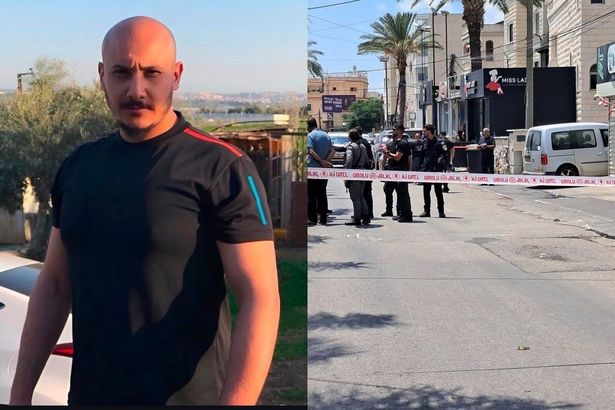 من مكان الجريمة - تصوير الشرطة 
الضحية ياسر ابو الهيجاء الاستعمال وفق قانون ٢٧ أ لحقوق الملكية
