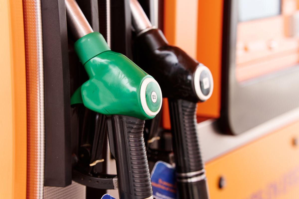 Gas,Pump,Nozzles,Showing,High,Fuel,Prices,At,A,Station | Shutterstock