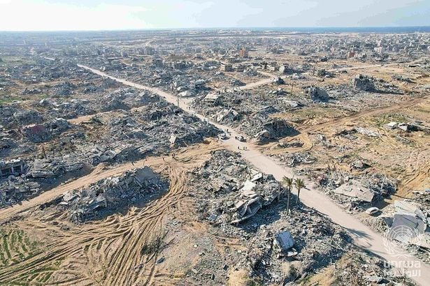 منظر جوي لقطاع غزة | المصدر: أشرف عمرا / وكالة الأنروا عبر ويكيبيديا كومنز (CC BY-SA 3.0 IGO)