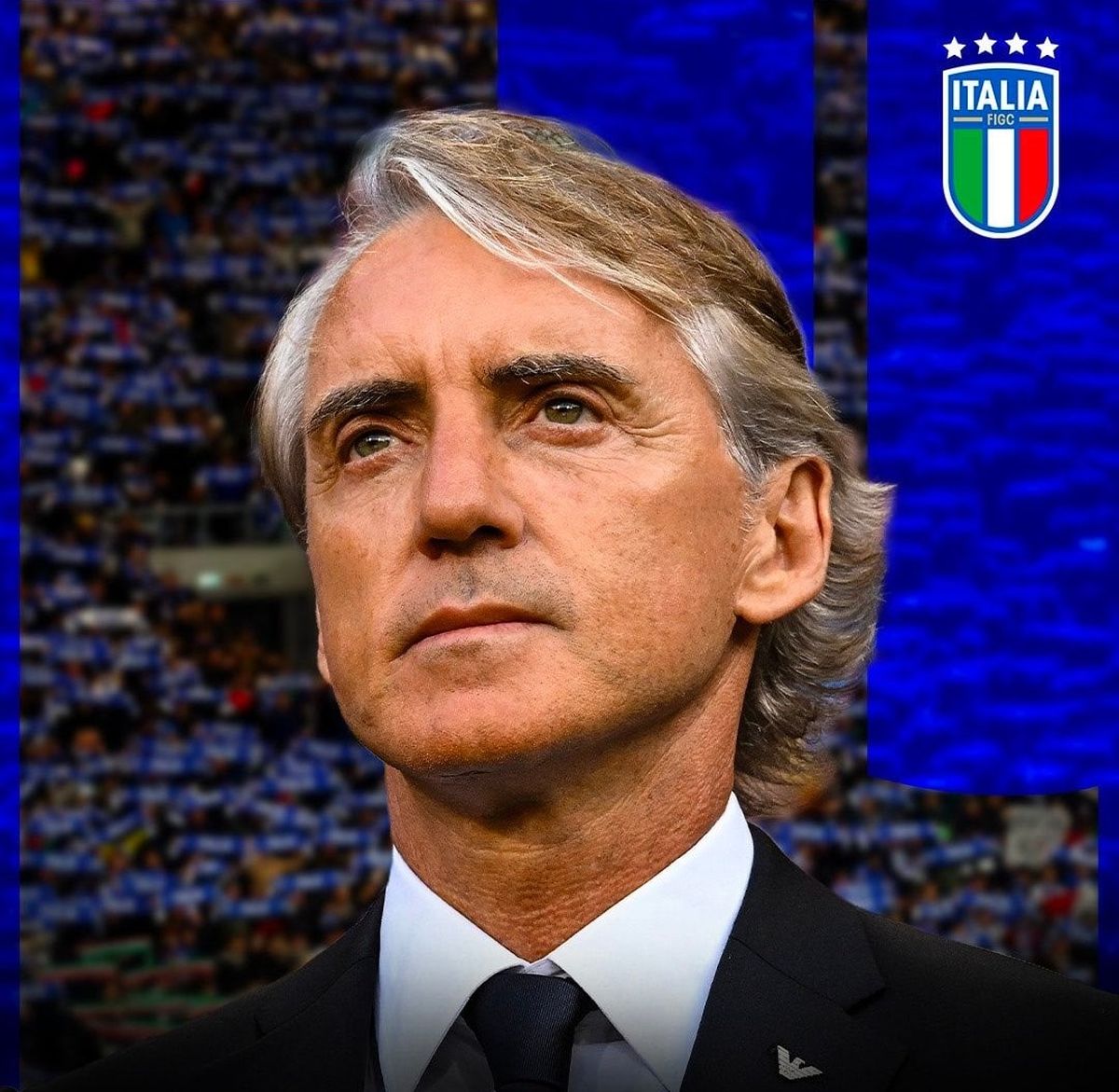 روبيرتو مانشيني، الصورة من الحساب الرسمي لمنتخب إيطاليا على منصة إكس- @Azzurri