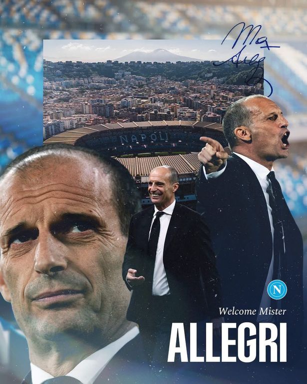 أليجري، الصورة من الحساب الرسمي لنادي نابولي على إكس- @sscnapoli
