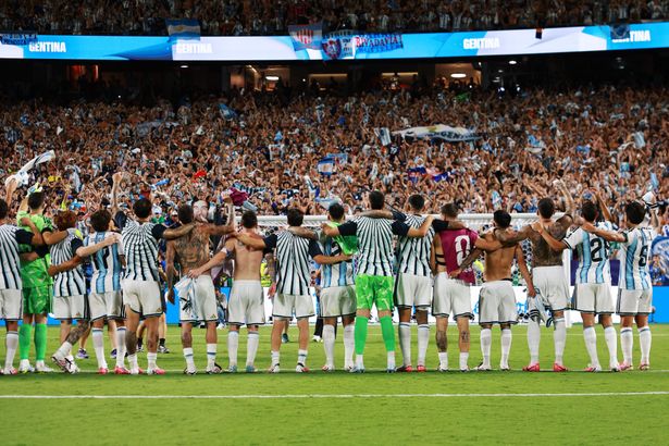 الصورة من حساب منتخب الأرجنتين على منصة اكس - @Argentina