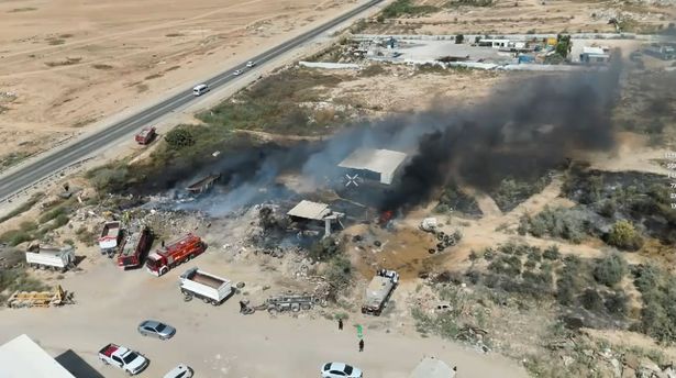 الحريق في عرعرة النقب-سلطة الإطفاء والإنقاذ 