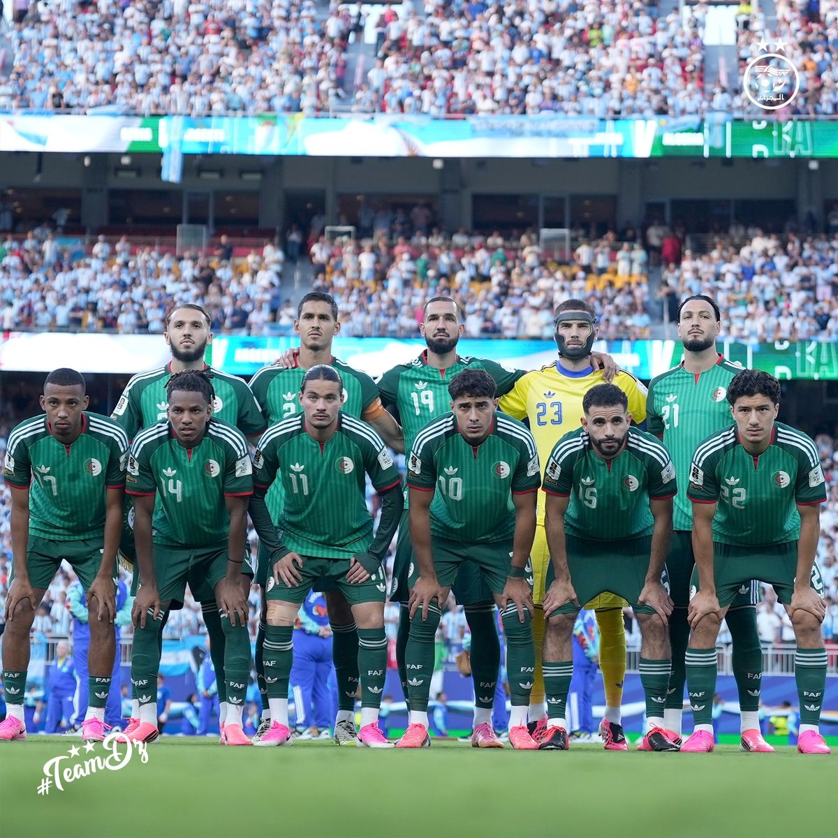 الصورة من حساب منتخب الجزائر على اكس - @LesVerts