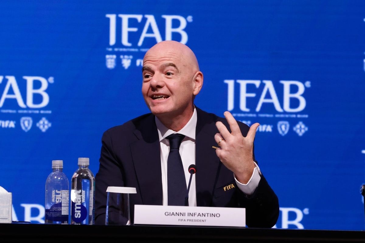 إنفانتينو رئيس فيفا - الصورة من الحساب الرسمي لفيفا - @FIFAWorldCup
