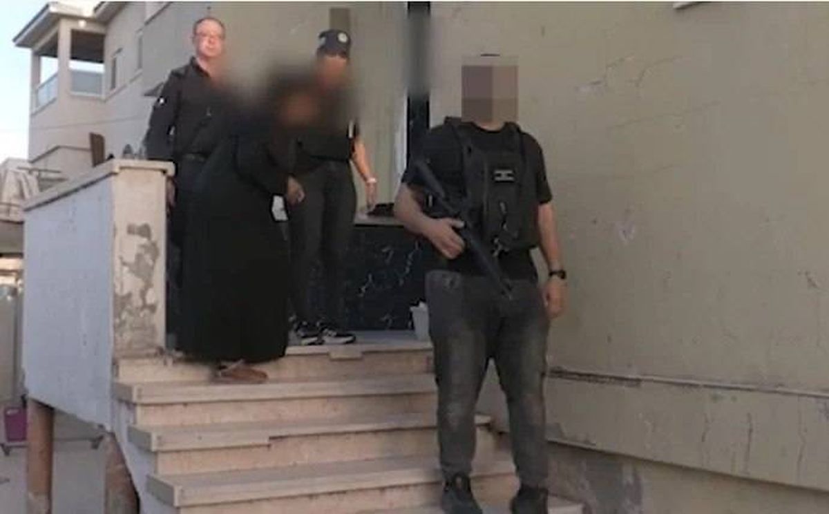 لحظة اعتقال صباح هنية 