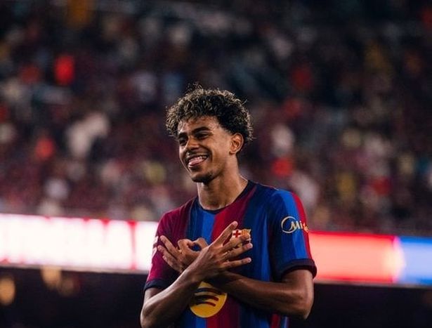 لامين يامال - الصورة من حساب برشلونة على منصة اكس - @FCBarcelona