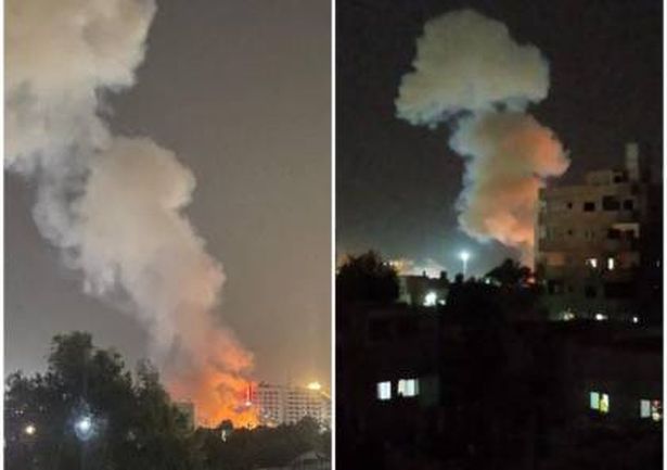 انفجار عرضي في موقع للمقاومة غرب مدينة غزة.