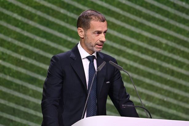 ألكسندر تشيفرين، رئيس يويفا، الصورة من الحساب الرسمي للاتحاد الأوروبي لكرة القدم على منصة إكس- @UEFA