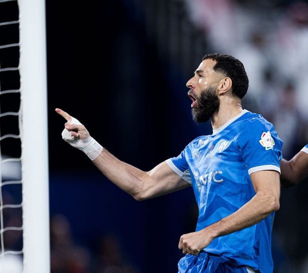 كريم بنزيما، الصورة من الحساب الرسمي للهلال السعودي على منصة إكس- @Alhilal_FC