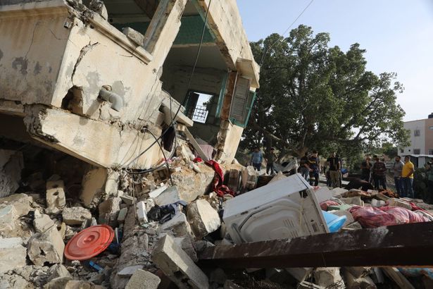 مساكن غزة المتضررة جزئياً في التصعيد الأخير على غزة  