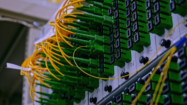Close,Up,Of,Optical,Fiber,Switchboard,Hub,In,A,Server | Shutterstock