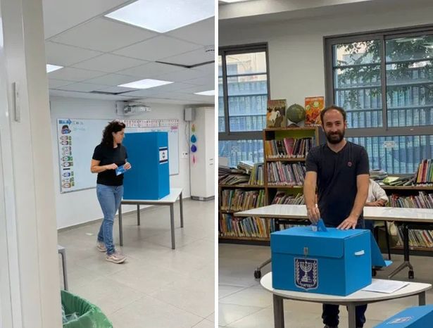 جانب من تصويت أعضاء حزب "لكلِّنا مكان" بأصواتهم لانتخابات الكنيست الـ 26 (خاص بالشمس)