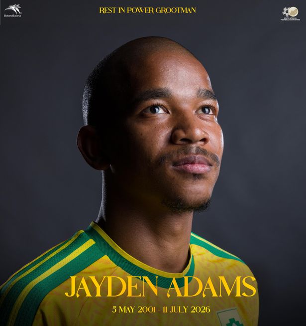 جايدن آدمز، الصورة من الحساب الرسمي لمنتخب جنوب إفريقيا على إكس- @BafanaBafana