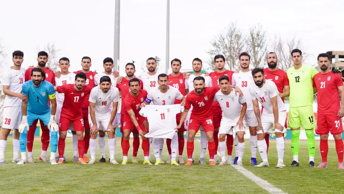 المنتخب الإيراني، صورة من الموقع الرسمي للاتحاد الإيراني لكرة القدم- teammelli.com

