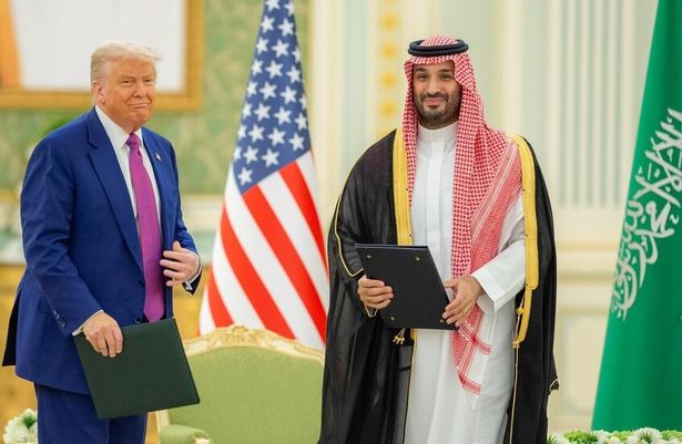 صورة سابقة لبن سلمان وترامب-وكالة الأنباء السعودية الرسمية واس 