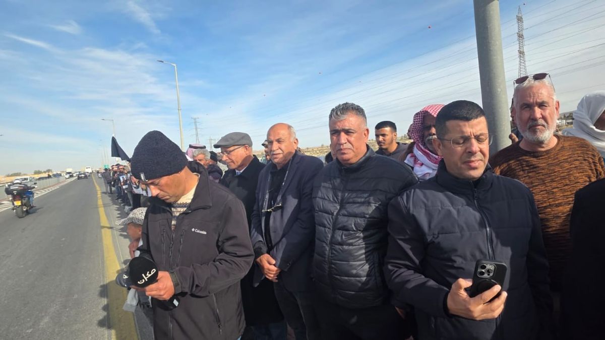صورة من المظاهرة من تصوير المتظاهرين