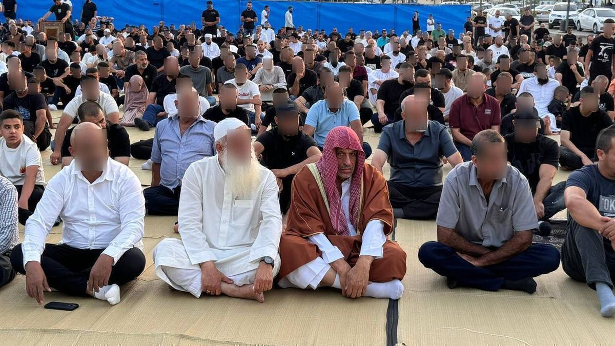 من خطبة العيد في اللد- تصوير النشطاء  