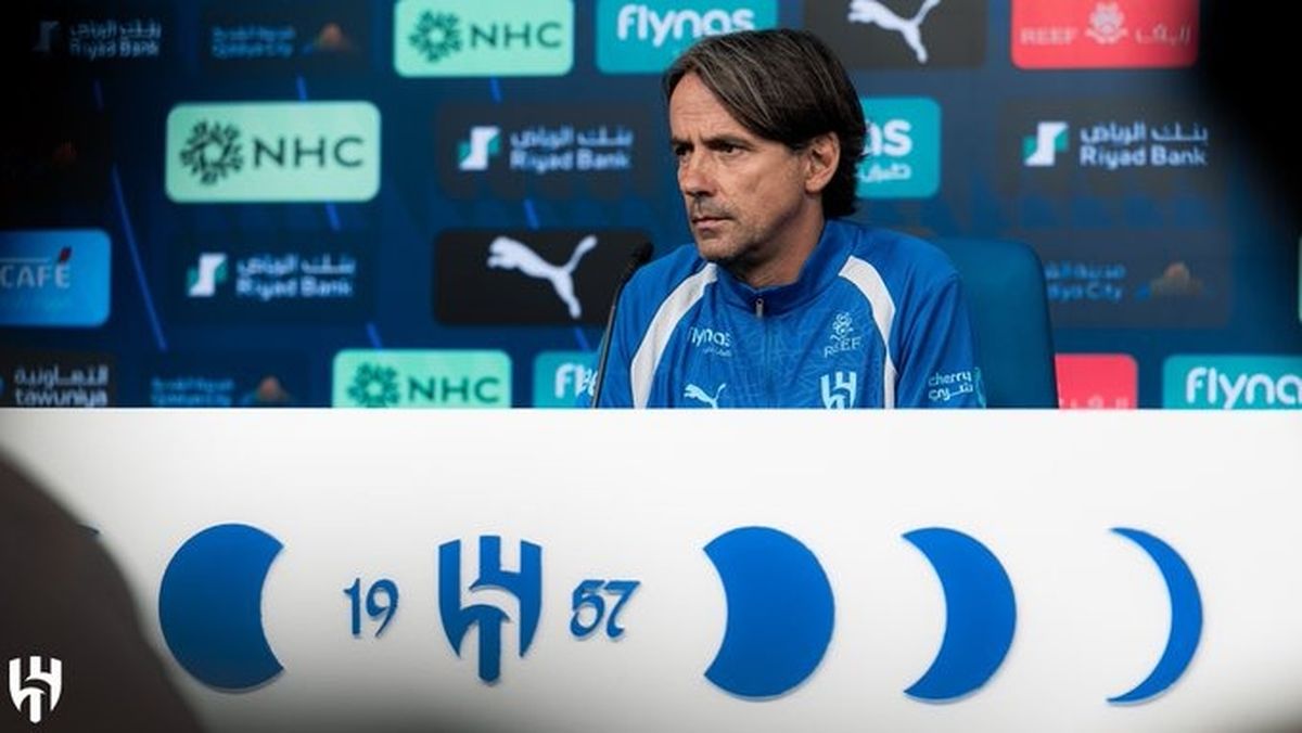 إنزاغي - الصورة من حساب نادي الهلال على منصة اكس - @Alhilal_FC