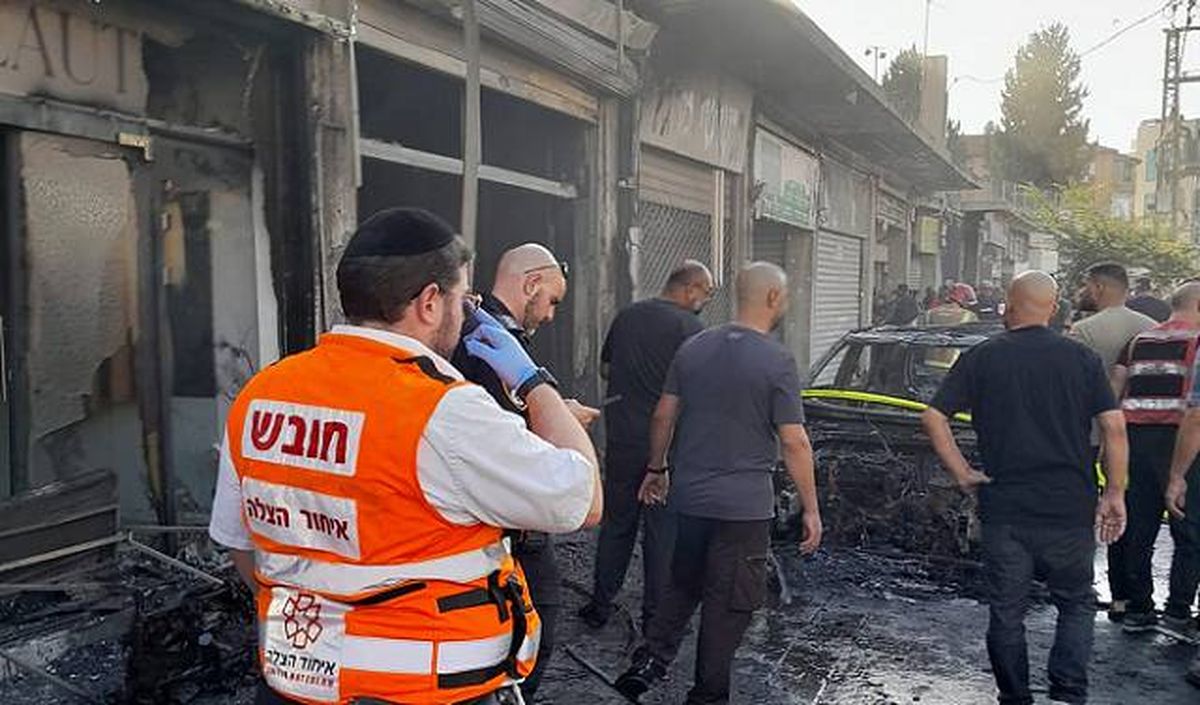صور من مكان الحادث-تصوير طواقم الإسعاف 