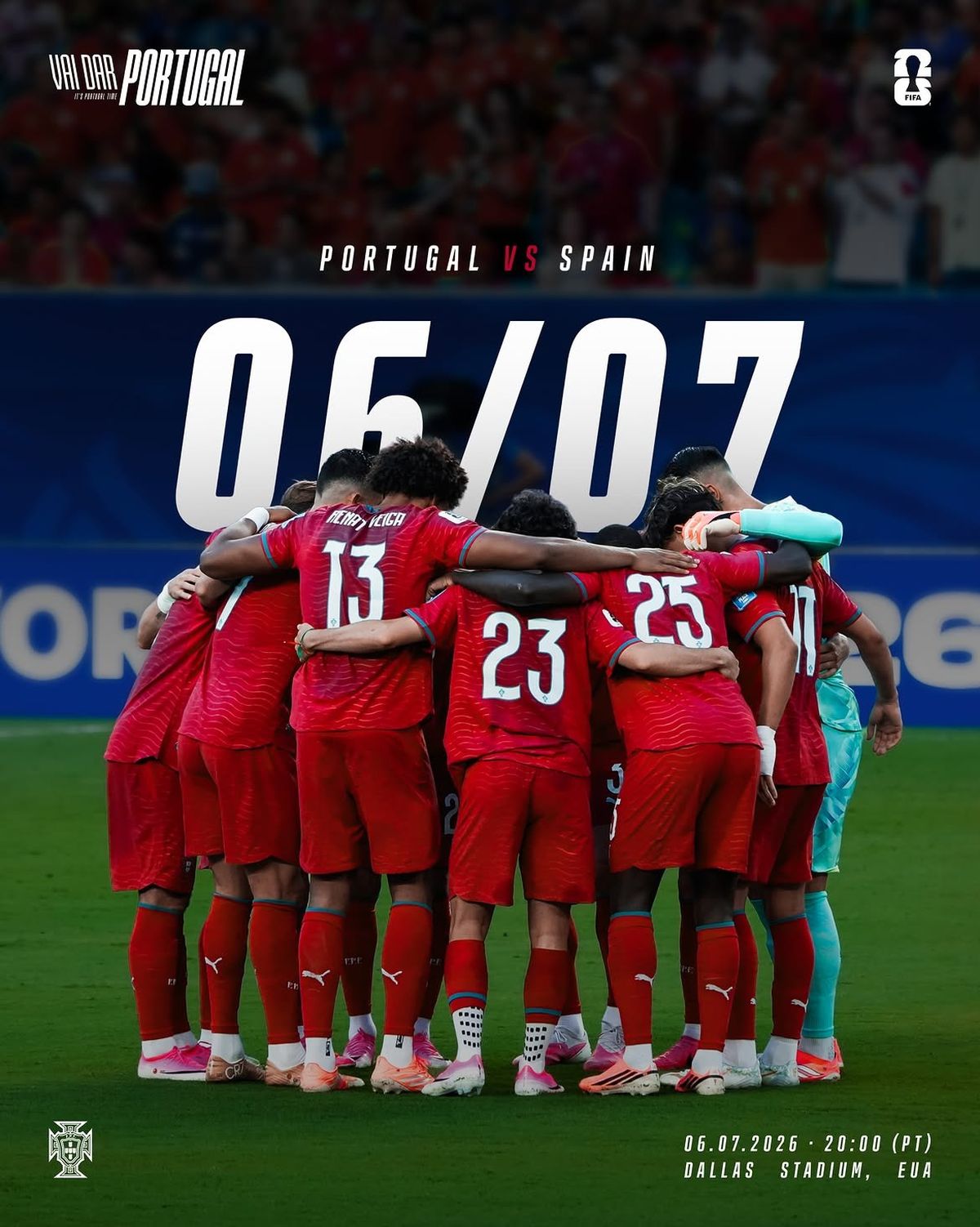 الصورة من الحساب الرسمي لمنتخب البرتغال على إنستغرام- portugal