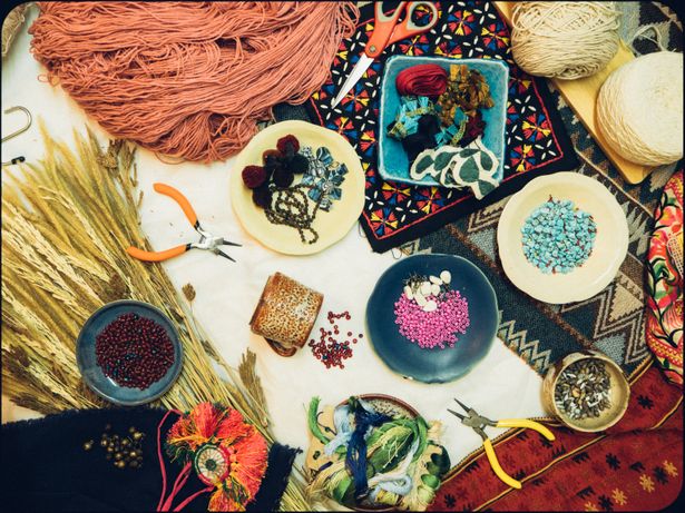 Hand,Craft,Embroidery,Background. | Shutterstock