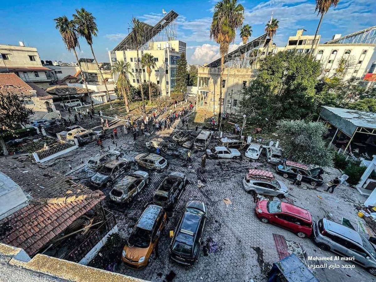 مجزرة مستشفى المعمداني،مئات الشّهداء والجرحى