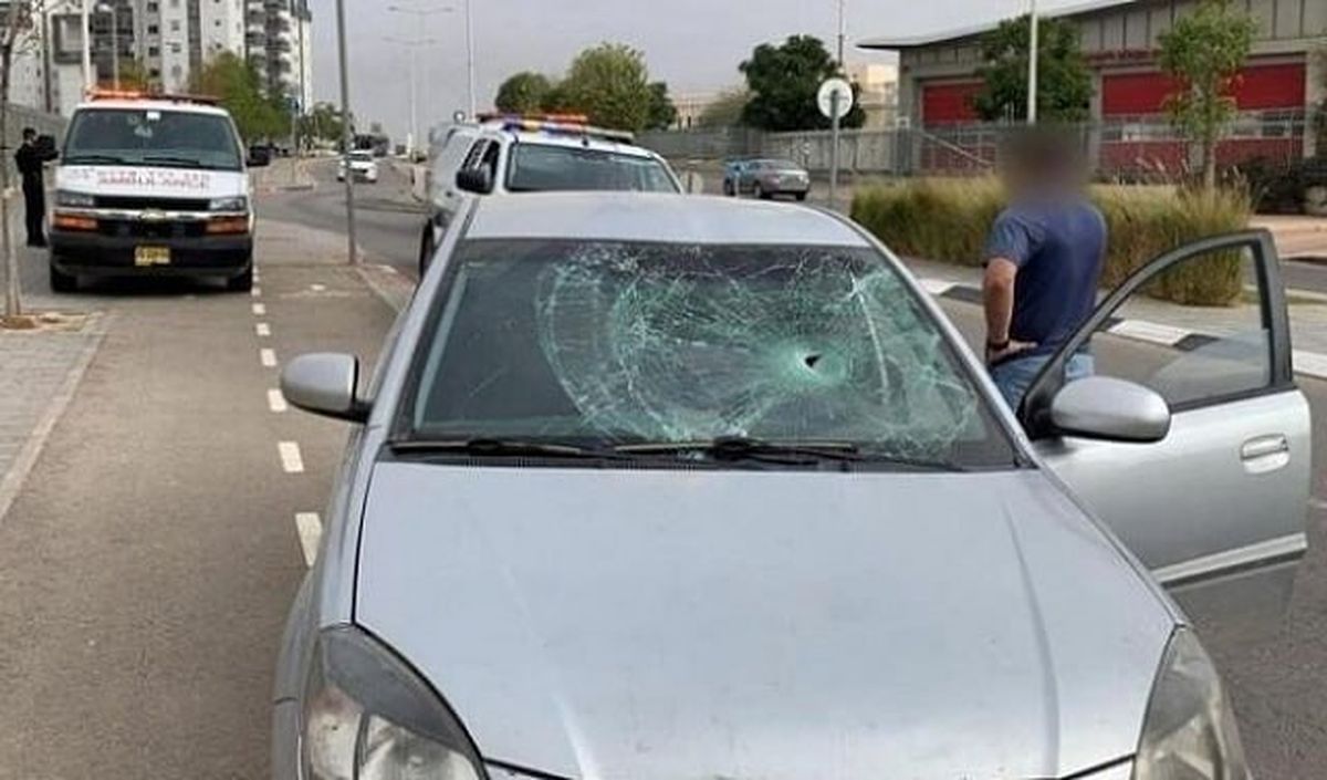 من مكان حادث الدهس في بئر السبع - وسائل التواصل (أرشيفية)
 