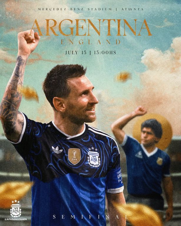 الصورة من الحساب الرسمي لمنتخب الأرجنتين على فيسبوك- Selección Argentina in English﻿