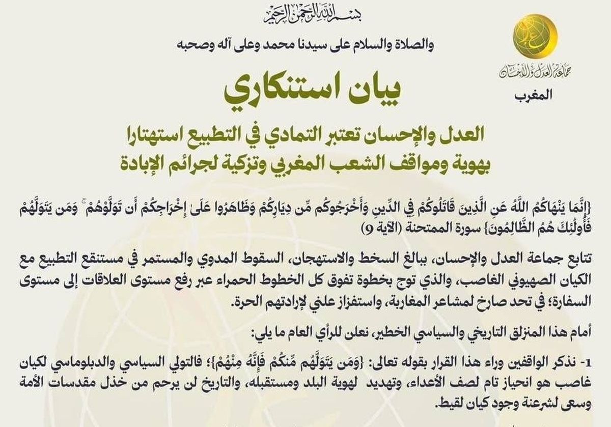 جماعة العدل والإحسان - صفحتهم الرسمية على الفيس بوك 
 تستخدم الصورة بموجب بند 27 أ لقانون الحقوق الأدبية لسنة 2007