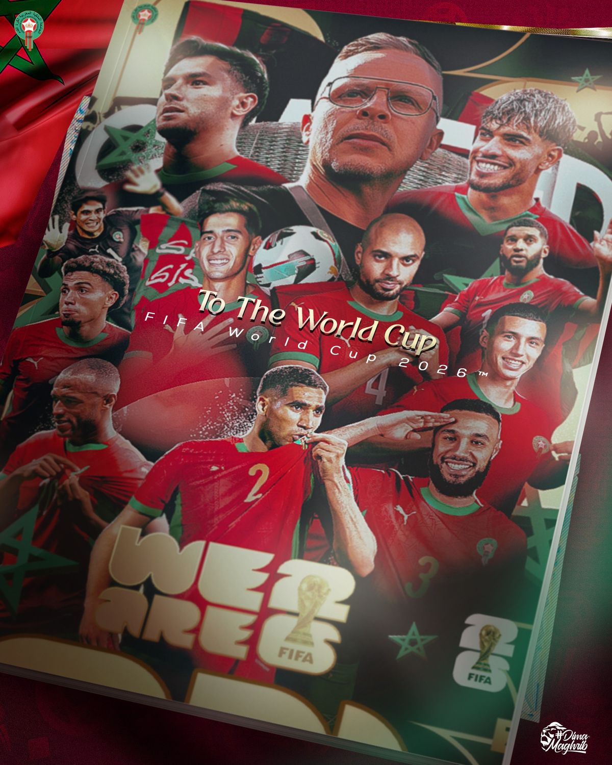 الصورة من الحساب الرسمي لمنتخب المغرب - @EnMaroc