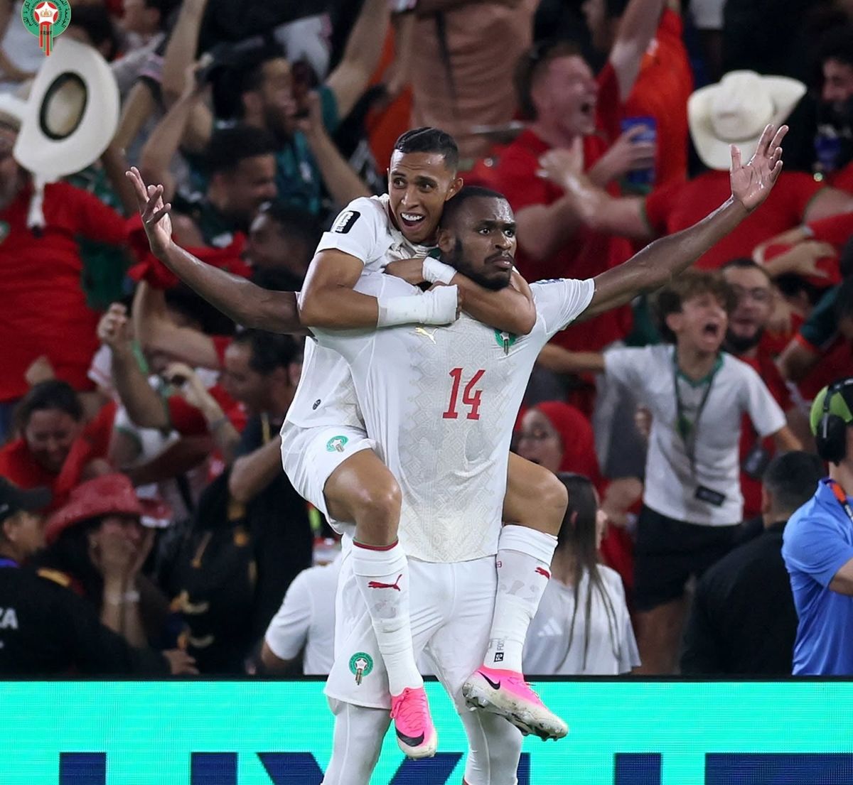 الصورة من الحساب الرسمي لمنتخب المغرب على فيسبوك-Équipe du Maroc﻿
