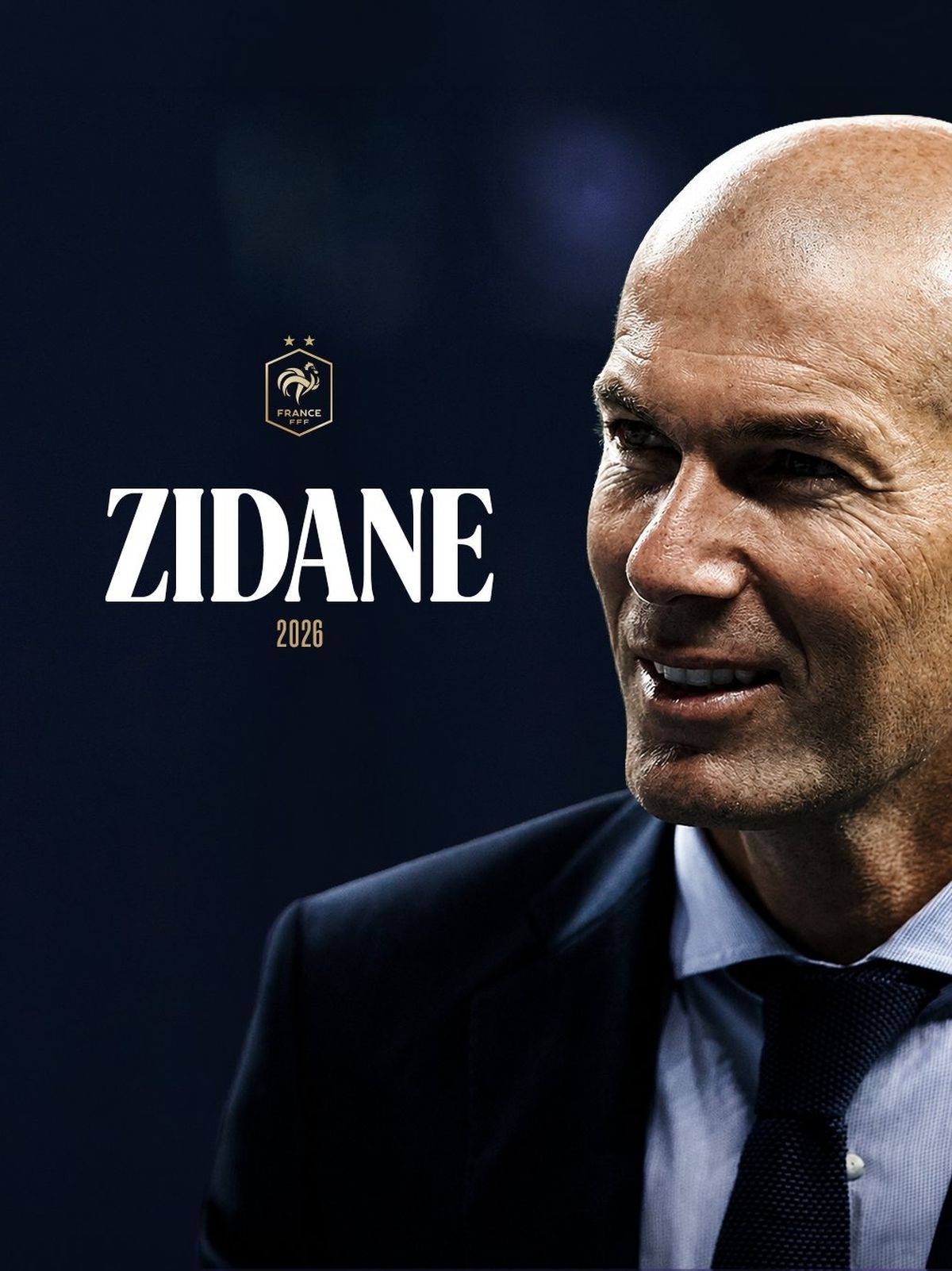 زين الدين زيدان - الصورة من حساب منتخب فرنسا على منصة اكس - @equipedefrance