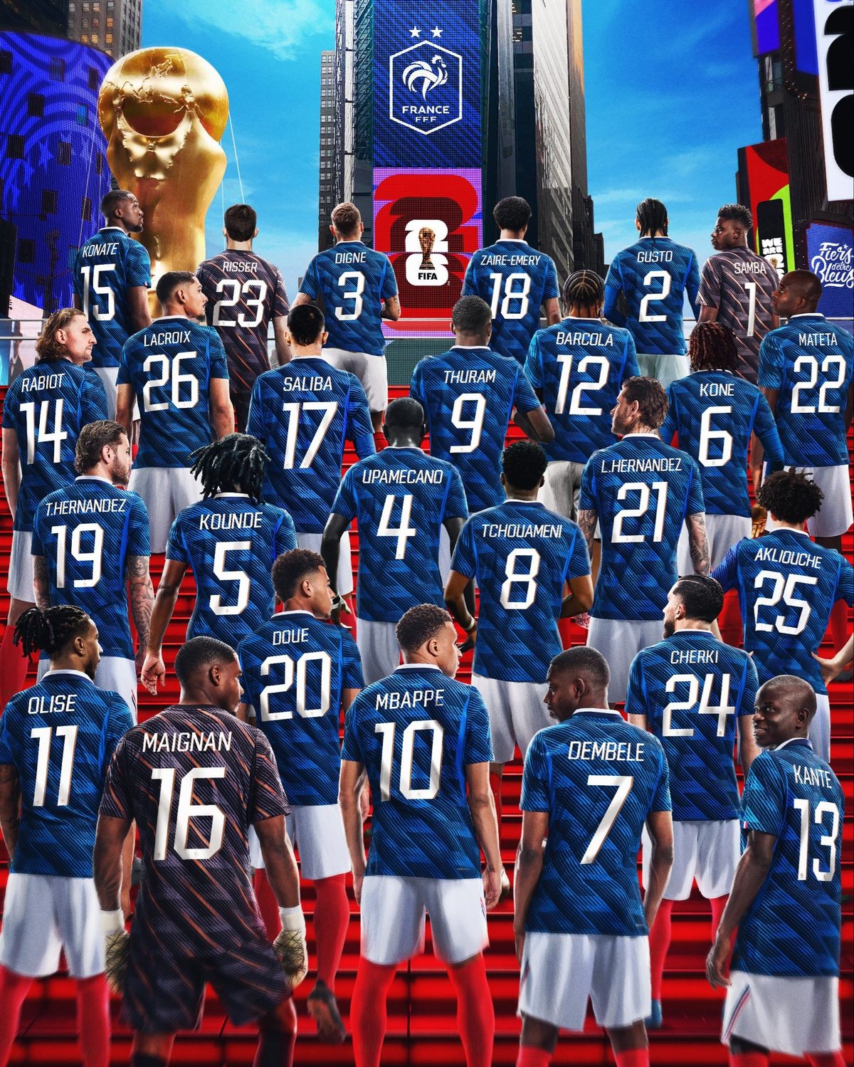 الصورة من الحساب الرسمي لمنتخب فرنسا - @equipedefrance