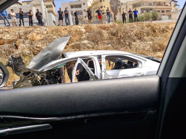 من الانفجار في الفاخورة - تصوير شهود عيان  