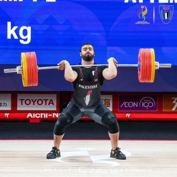 الرباع الفلسطيني محمد حمادة - الصورة من حساب اللجنة الأولمبية الفلسطينية على فيسبوك - Palestine Olympic Committee- اللجنة الأولمبية الفلسطينية