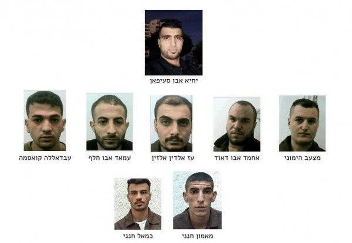صورة للمعتقلين نشرها جهاز الأمن العام "الشاباك" 