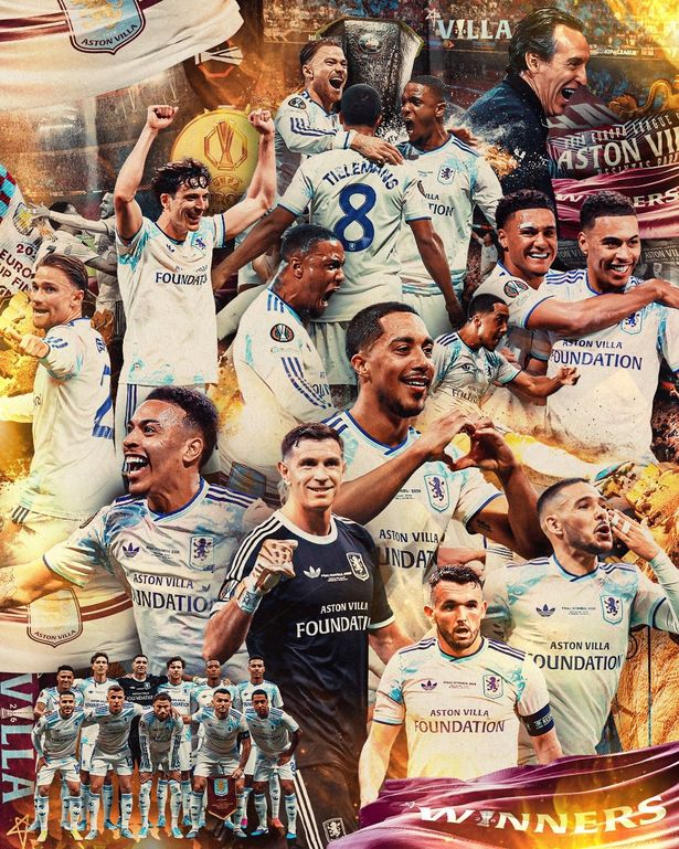 الصورة من الحساب الرسمي لأستون فيلا - @AVFCofficial