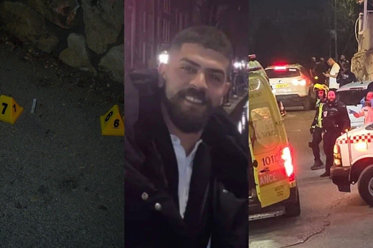 صورة مركبة تُظهر الضحية وإلى جانبيها صورًا من موقع الحادث توثقها طواقم الشرطة والإسعاف