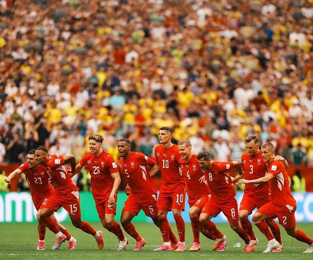الصورة من حساب منتخب سويسرا على اكس - @nati_sfv_asf