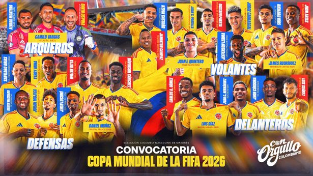 الصورة من الصفحة الرسمية لمنتخب كولومبيا- @FCFSeleccionCol