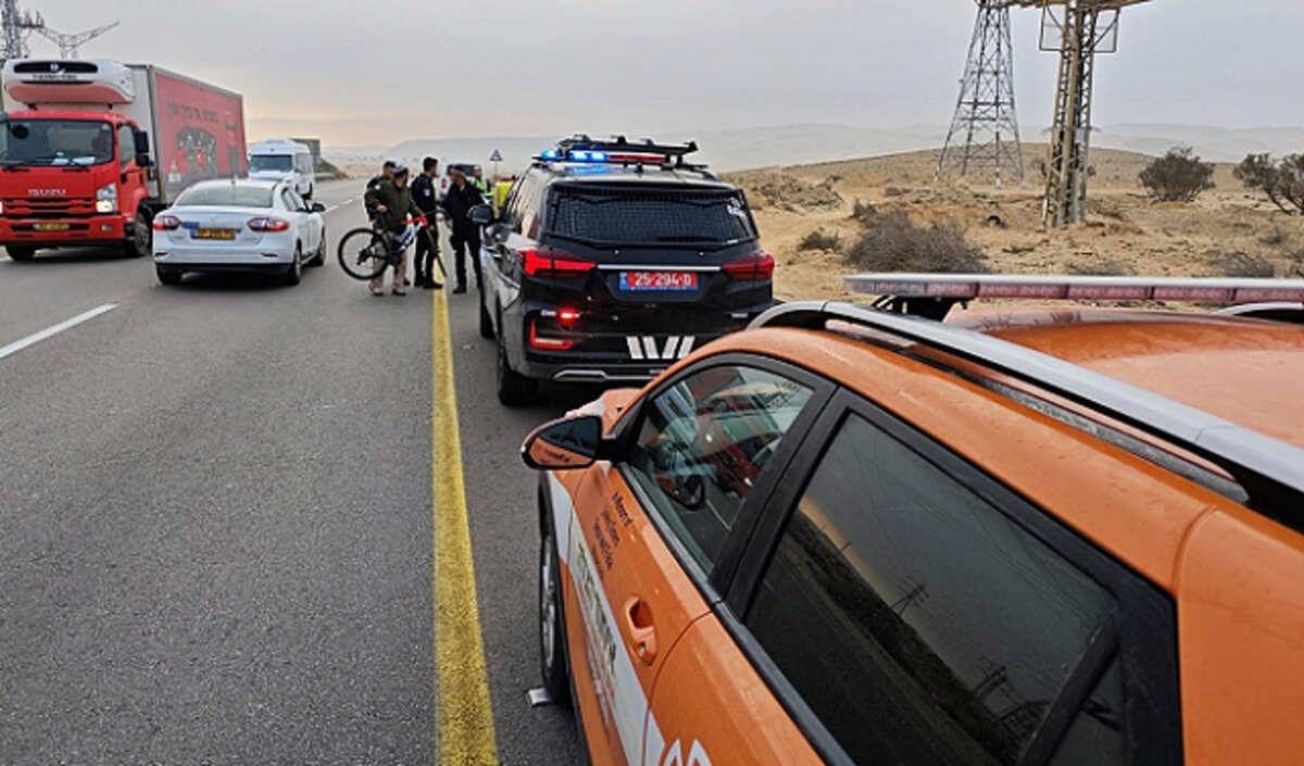 من مكان الحادث، اليوم (تصوير طاقم الإنقاذ)

