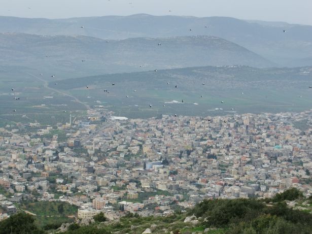 منظر عام لبلدة عرابة في الجليل من جبل أحيم (تصوير: Yaqov / ويكيميديا كومنز، CC BY-SA 3.0)