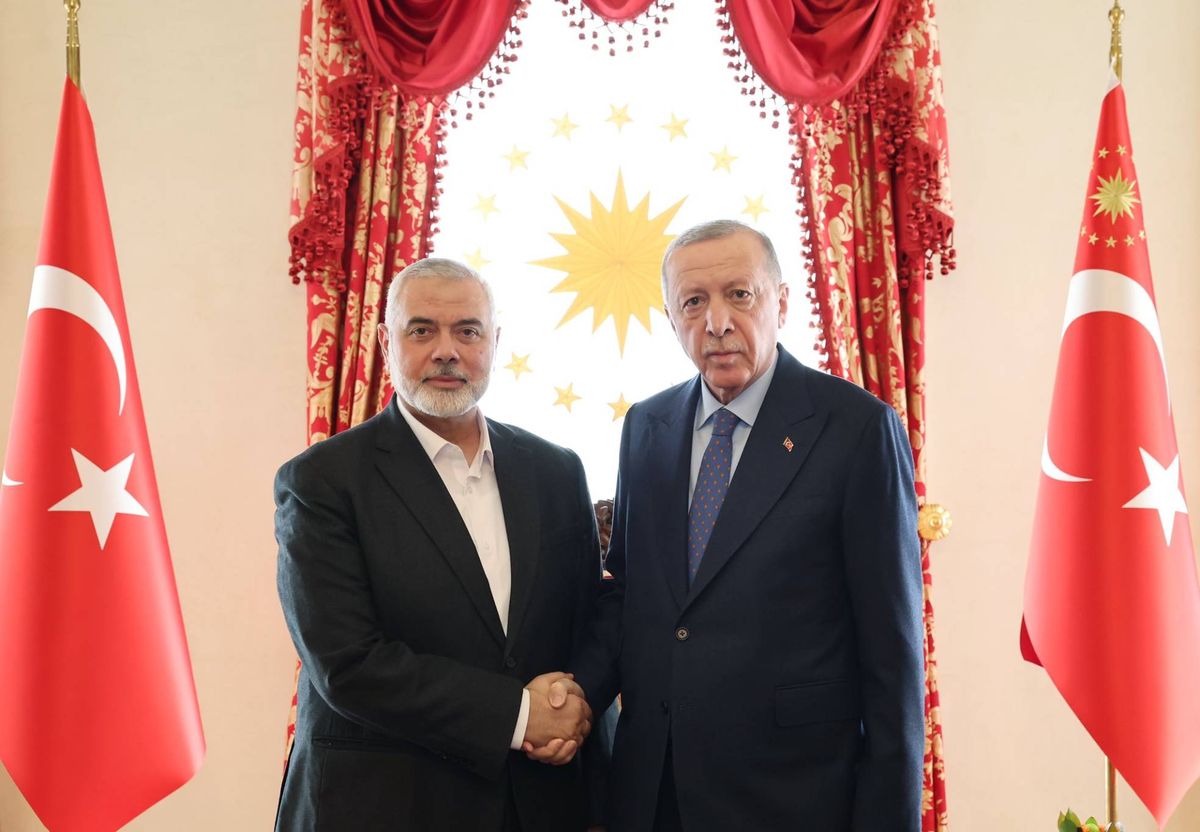 الرئيس أردوغان يلتقي إسماعيل هنية في إسطنبول