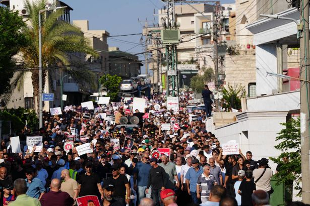 مظاهرة في سخنين تضامنًا مع غزة - وسائل التوصل 