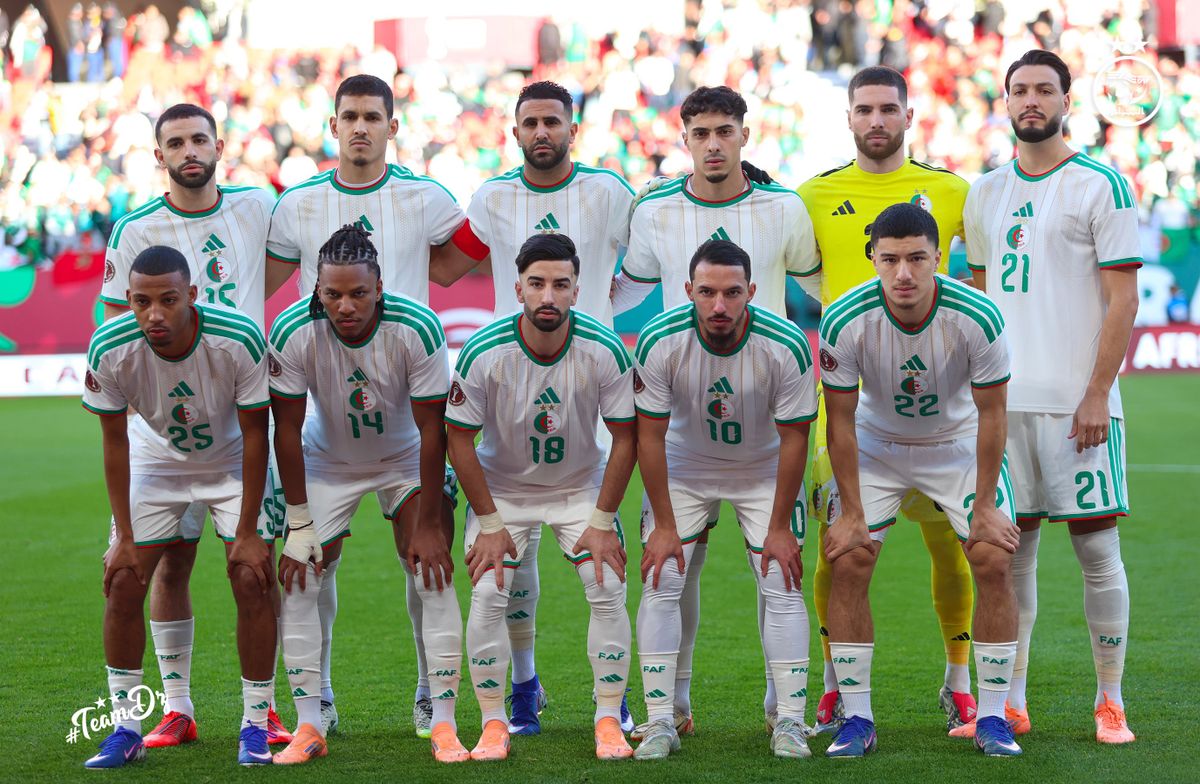 الصورة من الحساب الرسمي لمنتخب الجزائر- @LesVerts