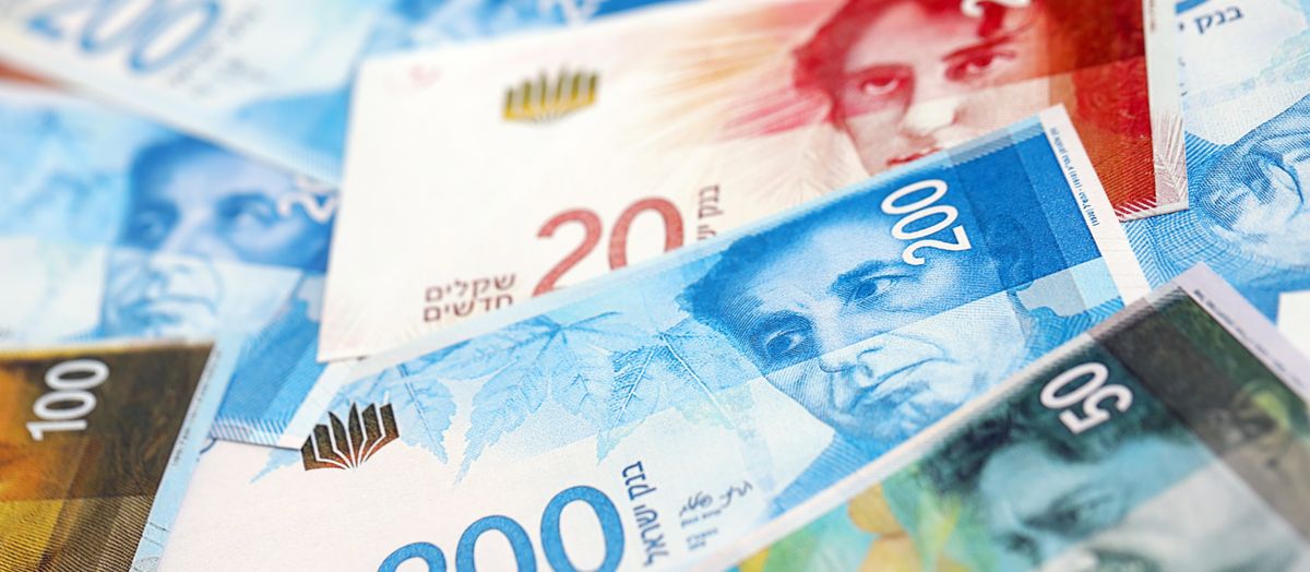 Israel,New,Shekels,Banknotes.,The,Current,Israel,Money,Bills,Lies | Shutterstock