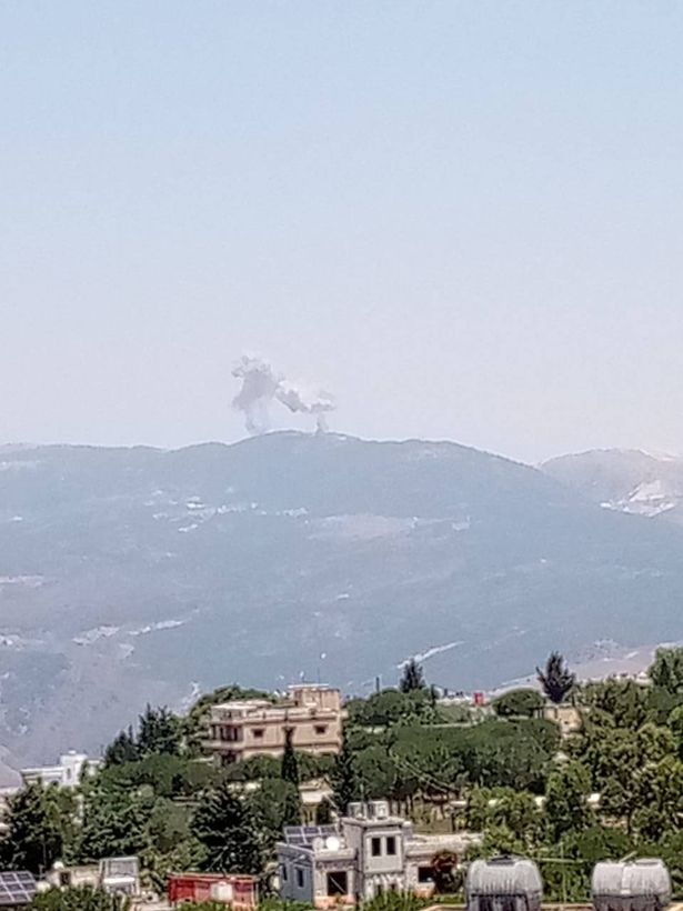 من الانفجارات في الجبهة الشمالية صباح اليوم 