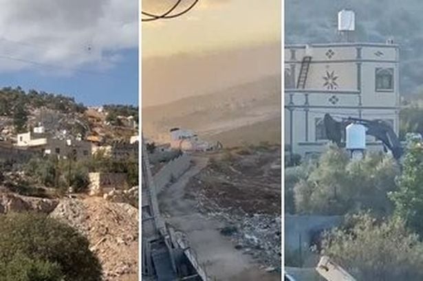 جانب من عمليات الهدم في الرام ودير بلوط وترقوميا تصميم الشمس