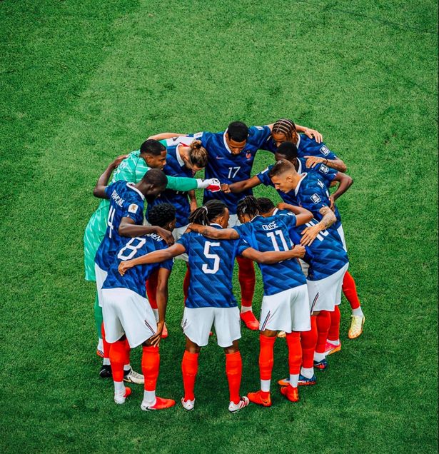الصورة من الحساب الرسمي لمنتخب فرنسا على إكس- @equipedefrance
